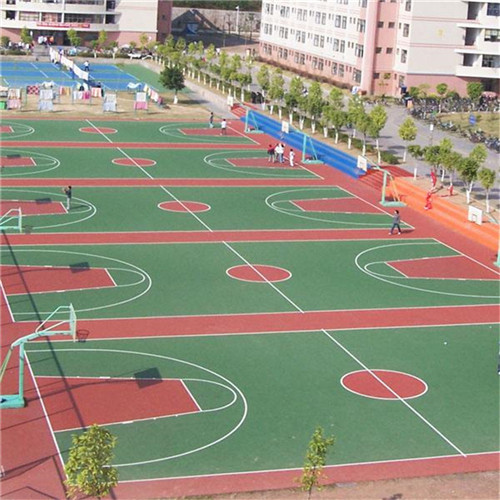 忻州硅PU篮球场,羽毛球场地面,推荐施工