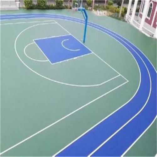 唐山硅PU篮球场,彩色面层,颜色鲜艳