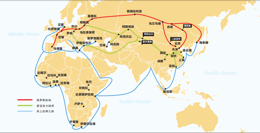 北京上海的通讯技术产品出口到中亚塔吉克斯坦的铁路班列