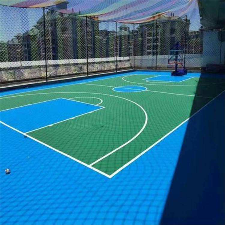 杭州滨江篮球场塑胶跑道