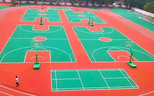 松江学校透气型塑胶跑道