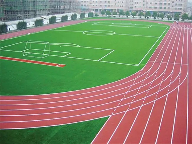扬州维扬塑胶球场跑道施工