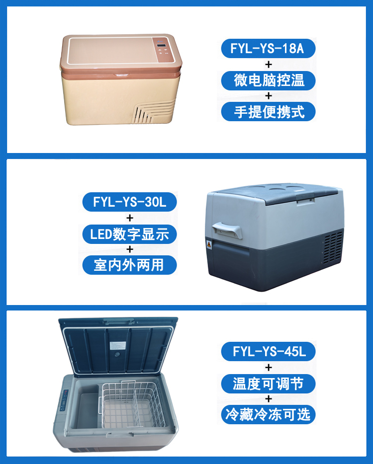 FYL-YS-45L车载样品保存设备(冷藏箱)