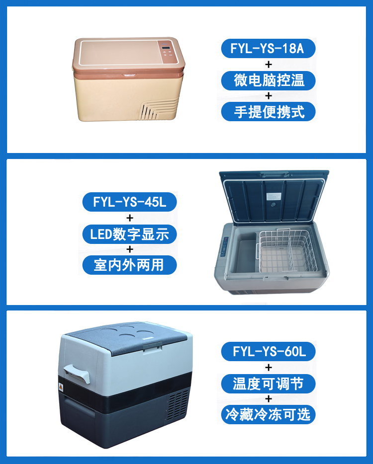 便携式药品冷藏箱45L(2-8度可调)