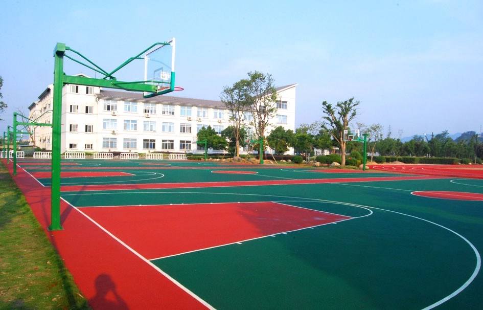 宁波镇海篮球场施工