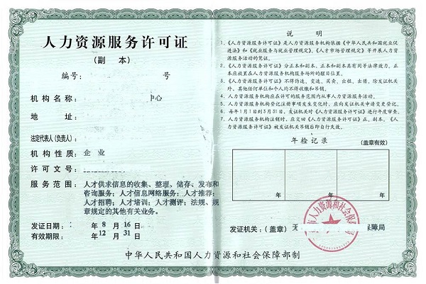 福州市闽清县人力资源服务许可证办理流程