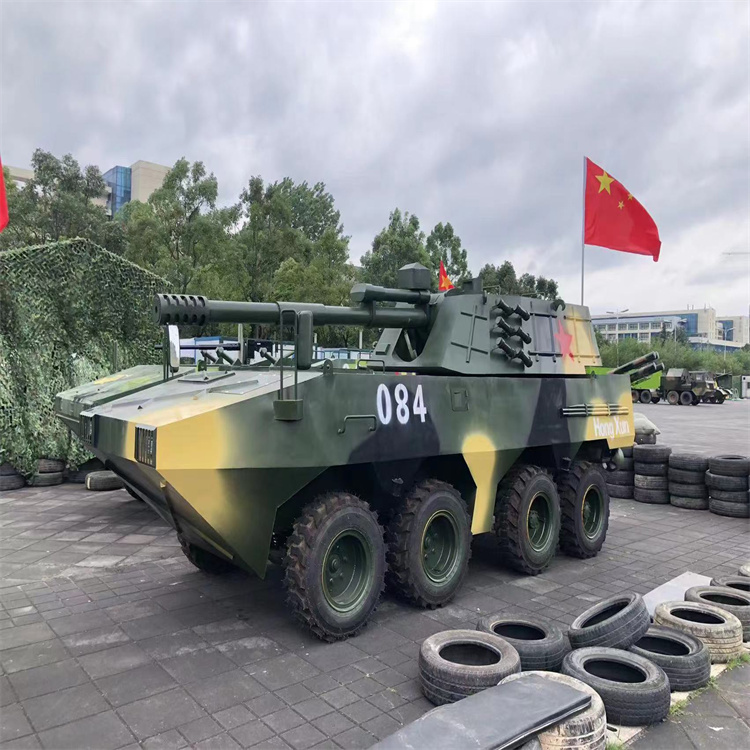 陕西渭南市仿真轮式装甲车ZBD-86步兵战车模型生产厂家租赁
