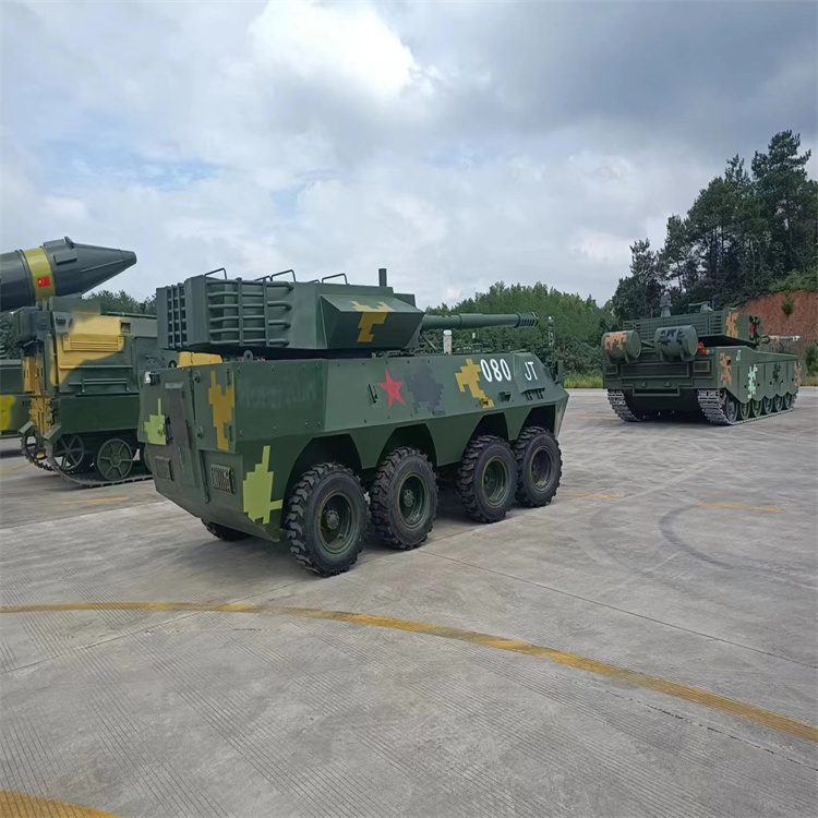 河南许昌市章丘军事模型厂家122式轮式装甲车模型生产厂家定制