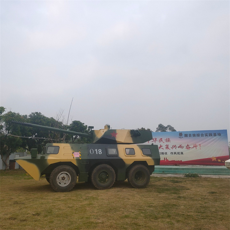 广西百色市大型坦克模型出租ST1-BR轮式105毫米突击炮模型生产厂家租赁
