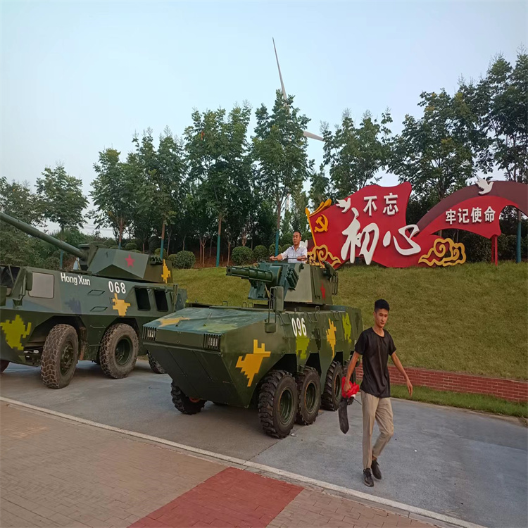 广西玉林市开动版步战车模型租赁T-34坦克模型生产厂家生产出售