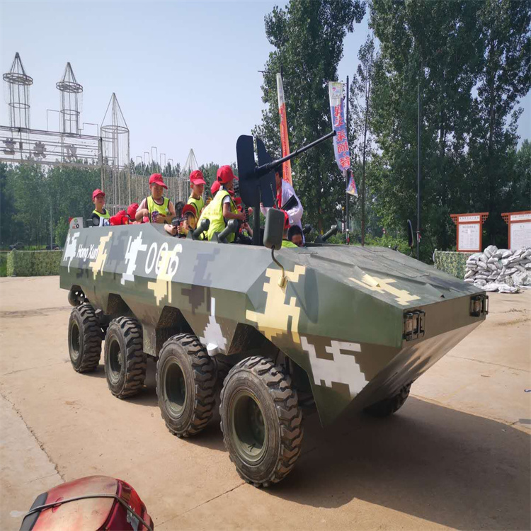 广西河池国防教育基地军训模型装备开动装甲车模型定制