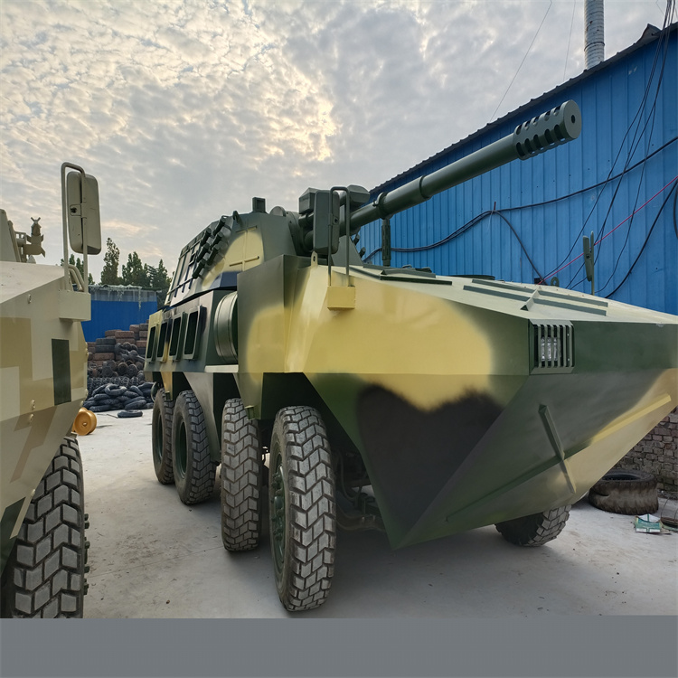 河南洛阳市国防研学军事模型厂家PLL-05式120mm自行炮模型生产厂家定制